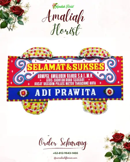 Papan Bunga Ucapan Selamat Ok Aom